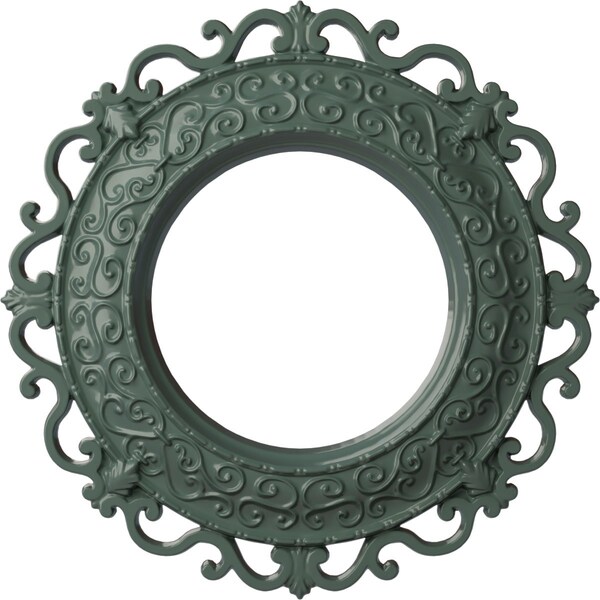 Ekena Millwork Orrington Ceiling Medallion (Canopies up to 6 5/8"), 13 1/4"OD x 6 5/8"ID x 1 1/8"P, Cloud Burst CM13ORCBF - main